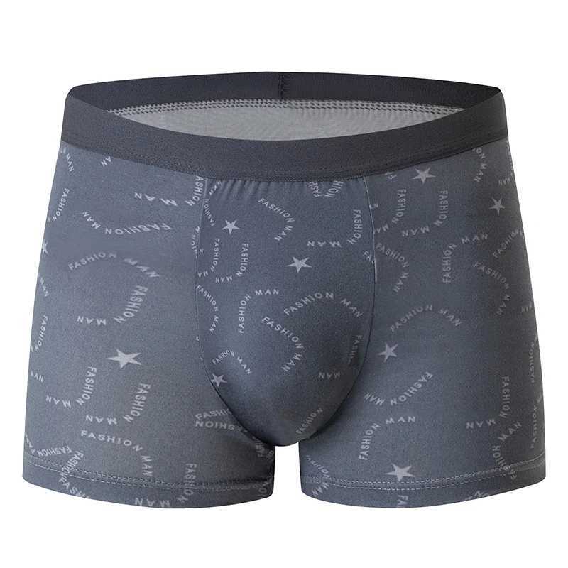 0-piece Mens Random Fashion Printed Underwear Europe and Large Size Sexy Men Comfortable Wild Boyshort Elastic Waist Pants W250819