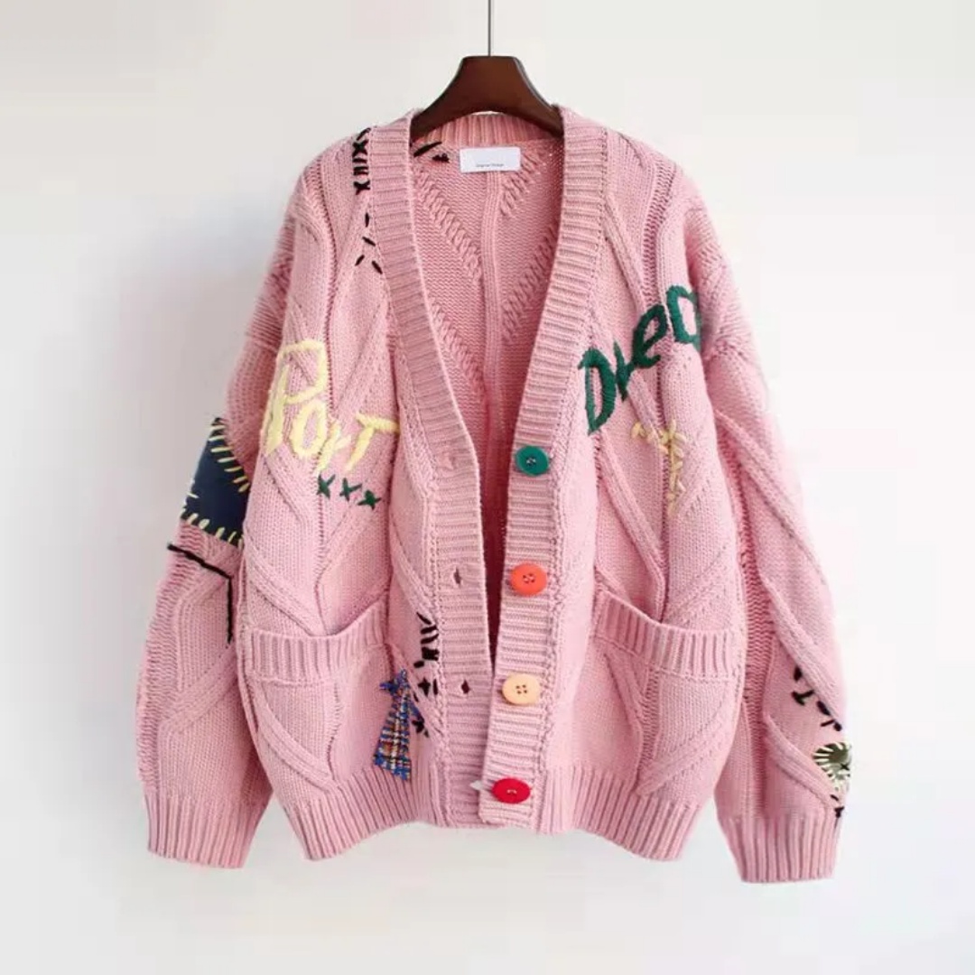 Luxury Cardigan Sweater Designers Clothes 2025 Women Sweaters Winter Cardigan Cashmere Blend Fashion High Quality 7 Colors Costume