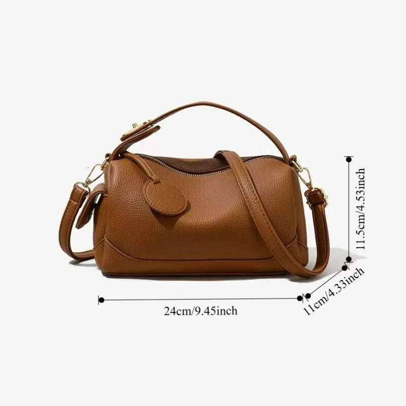 Women's Versatile Handbag Large Capacity Commuting Light Soft Niche Pillow Retro Style Hand-Held Crossbody Bag For Women