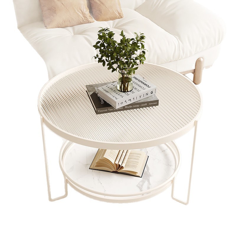 M8192 Modern coffee table small apartment living room round home minimalist mini