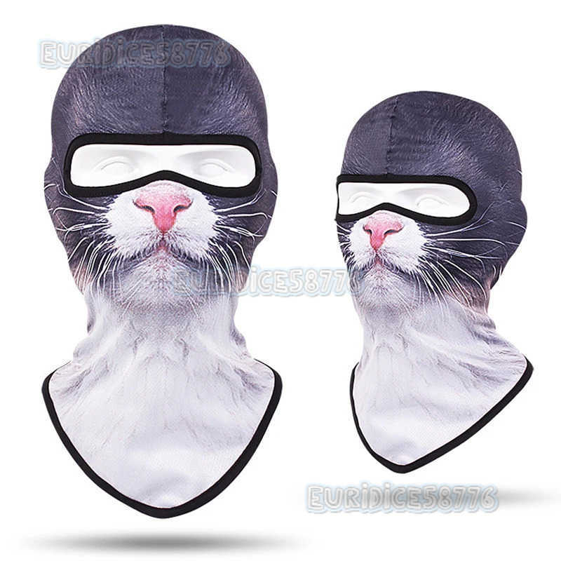 Animal Print Balaclava Kids Mascarillas Children Neck Warmer Gaiter Face Shield Outdoor Cycling Skateboard Ski Full Face Cover H250819