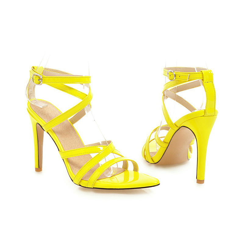 Women's Summer Sandal Shoes Ladies Wedding Shoes Woman Leather Sandals Lady Party High Heel Shoes Chaussure Women Peep Toe Pumps Y200620