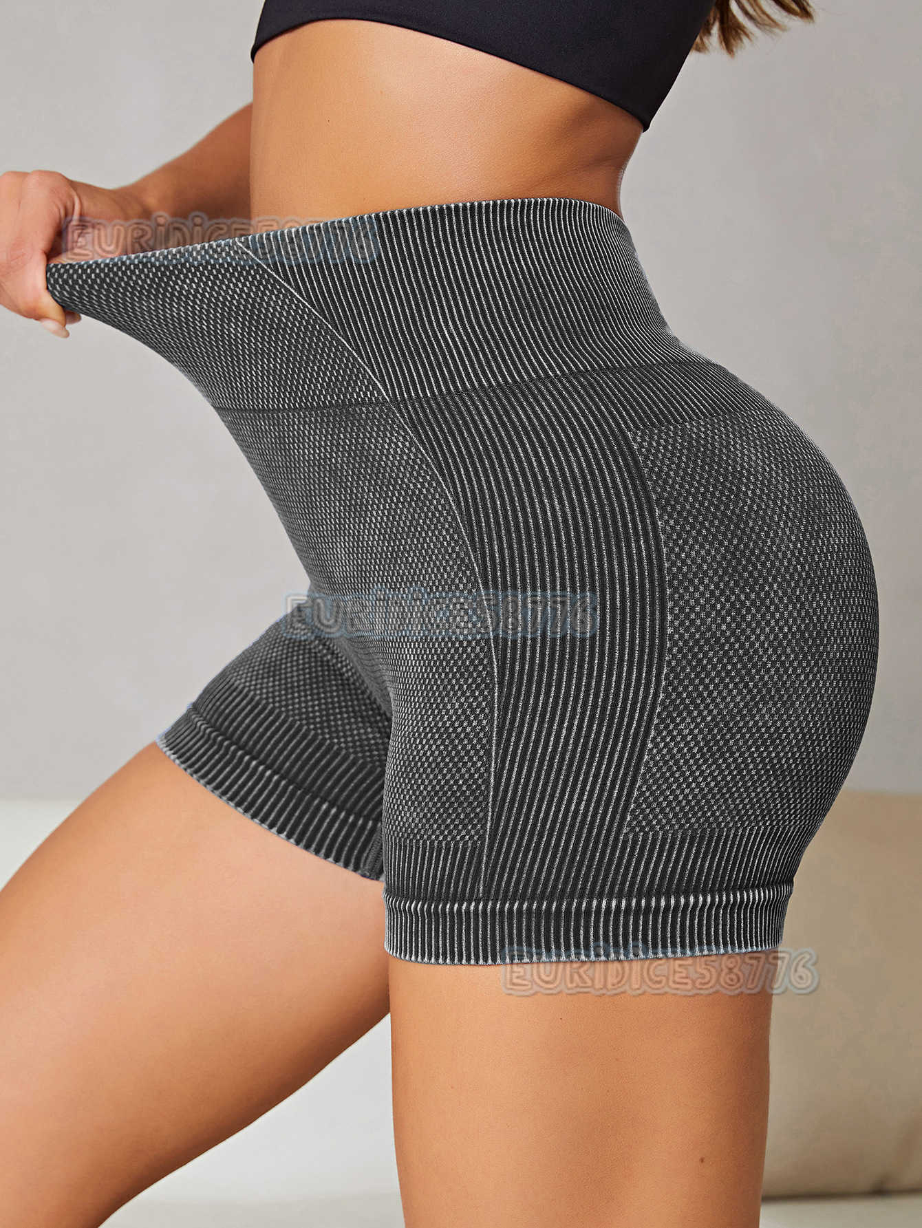High Waist Peach Hip Yoga Shorts for Women Moisture-wicking High Elastic Running Fitness Shorts Washable Sports Three-quarter Shorts H250819