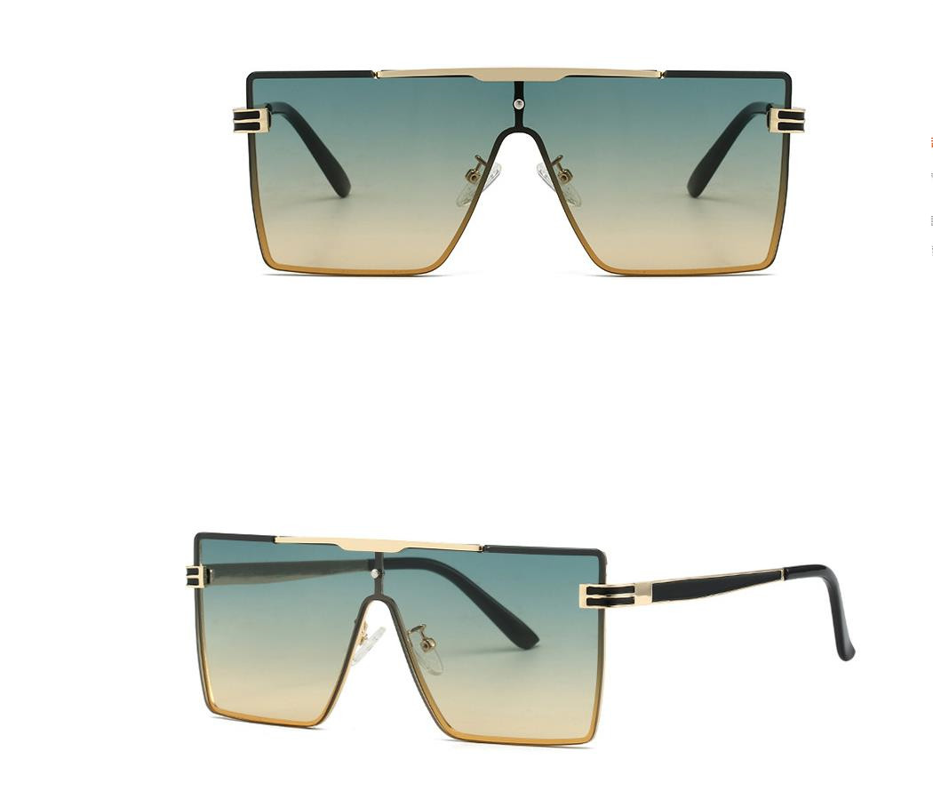 Designer Sunglasses For Men Women Square Sunglasses Big Frame UV400 Protection Sunglasses Luxury Polarized Goggle Pilot Metal Frame Eyewear P3099