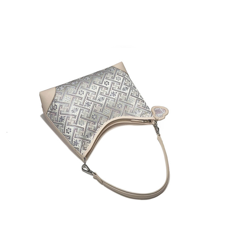 Free Shipping Designer New Chinese Style Intangible Cultural Heritage Zhuang Brocade Armpit Bag Fashion Women's Large Capacity Shoulder Bag Embro