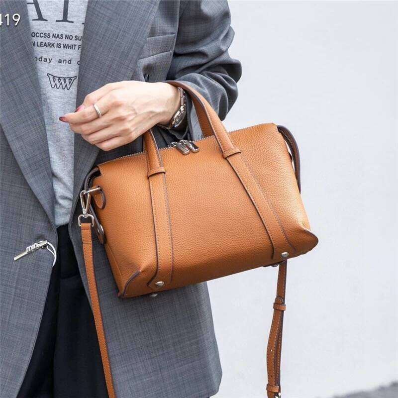 Toptrends Cow Genuine Leather Pillow Tote Handbags For Women Designer Satchel Purses Ladies Shoulder Crossbody Bags