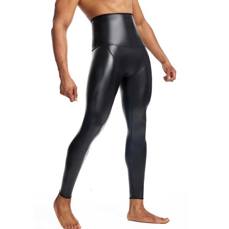 High Waist Leather Pants Slim PU Pants Men Trousers Big Size S-4XL New Black Cowboy Mens Leather Pants Motorcycle Riding Pants W250819