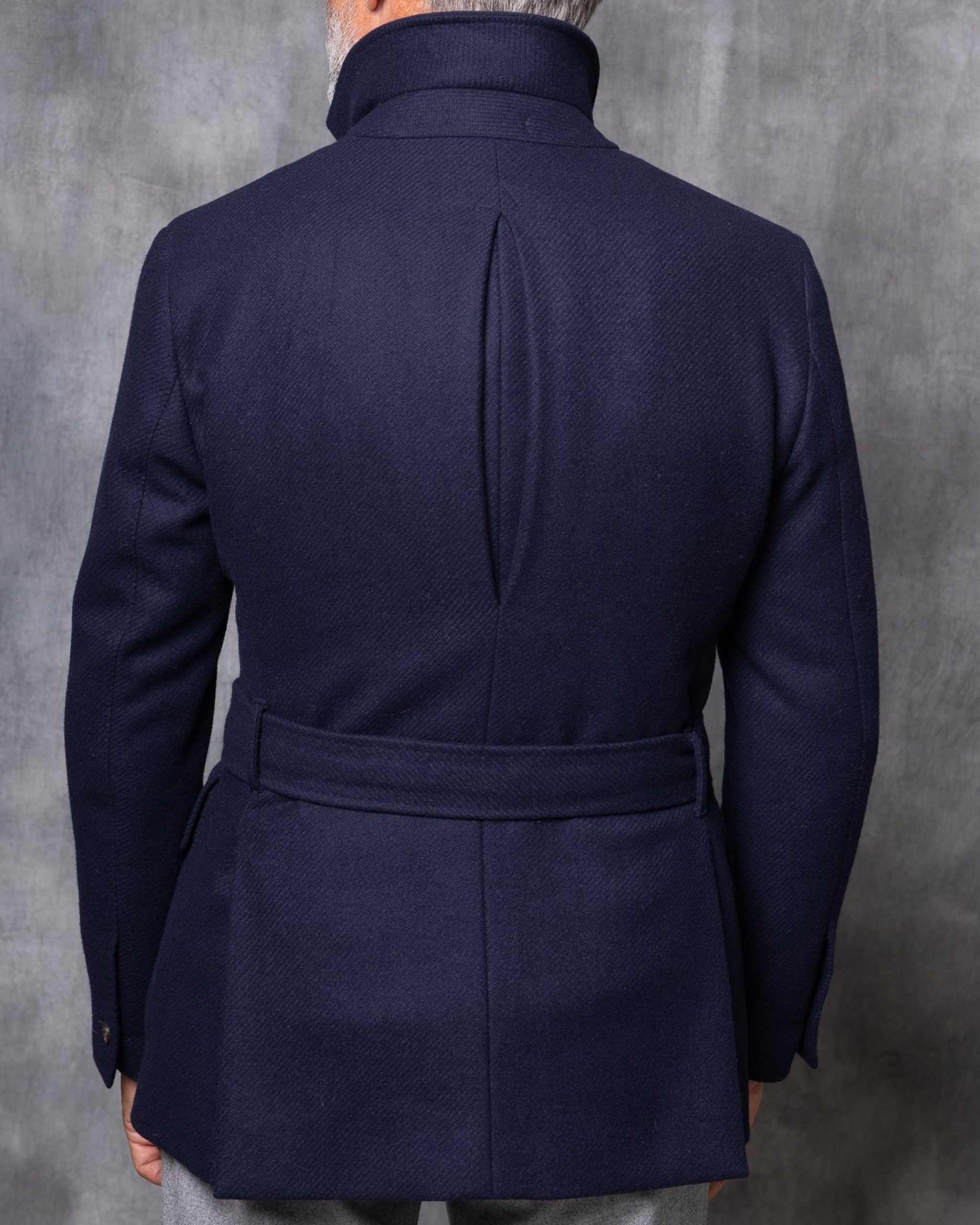 Vintage Men Suit Single Breasted Wool Blend Short Man Tailcoat Casual Peaked Lapel Business Blazers Overcoat Customized