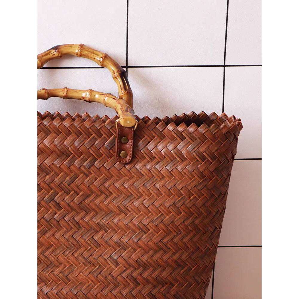 Designer Bag Tote Bag Shoulder Bag Imitation Bag For Women Large Capacity Shoulder Tote Straw Woven Bag Rattan Vegetable Basket Picnic Handheld Shoppi