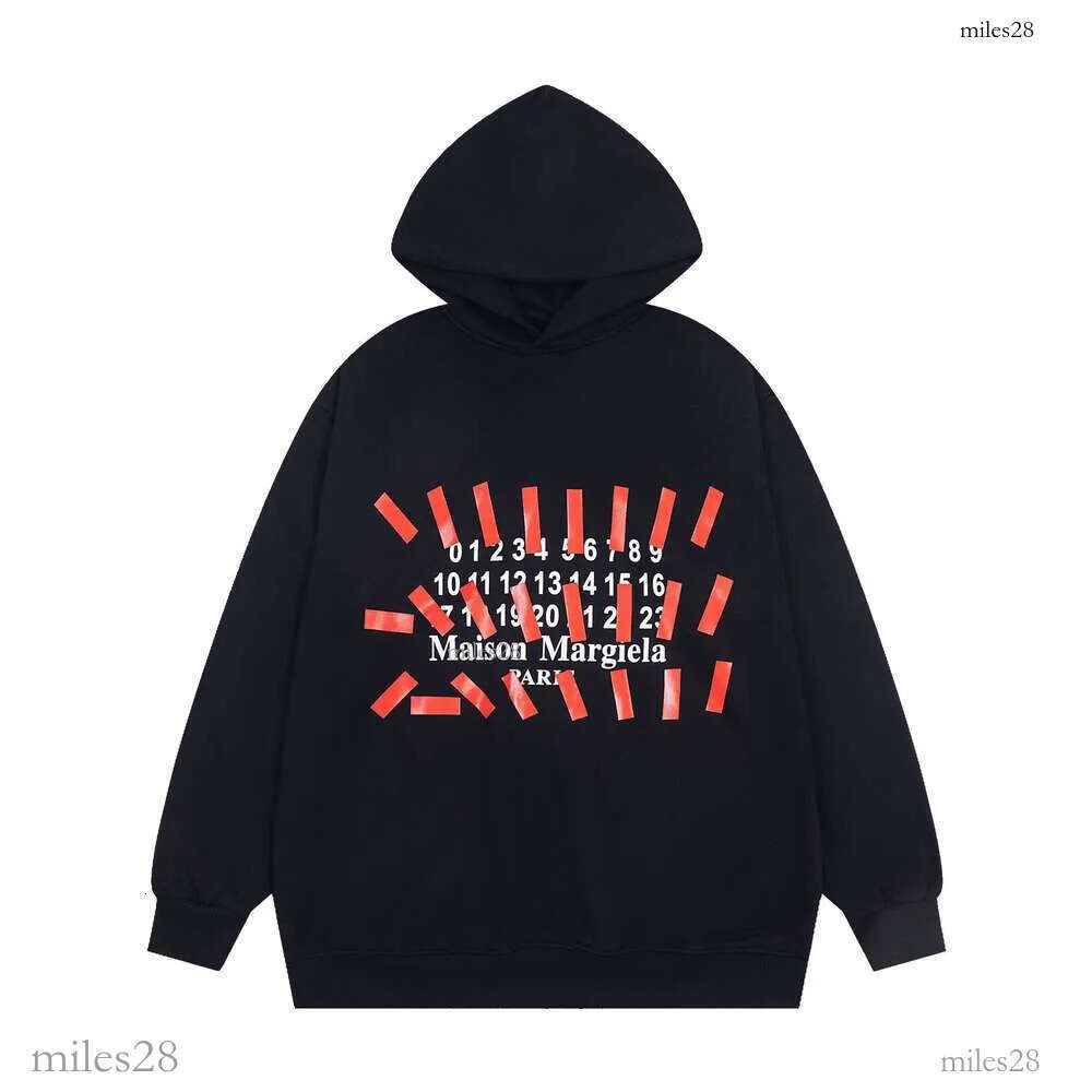 Trendy Maison MM6 high-quality unisex looped hoodie sweatshirt Sporting Jacket Versatile, Breathable & Windproof Outdoor Gear
