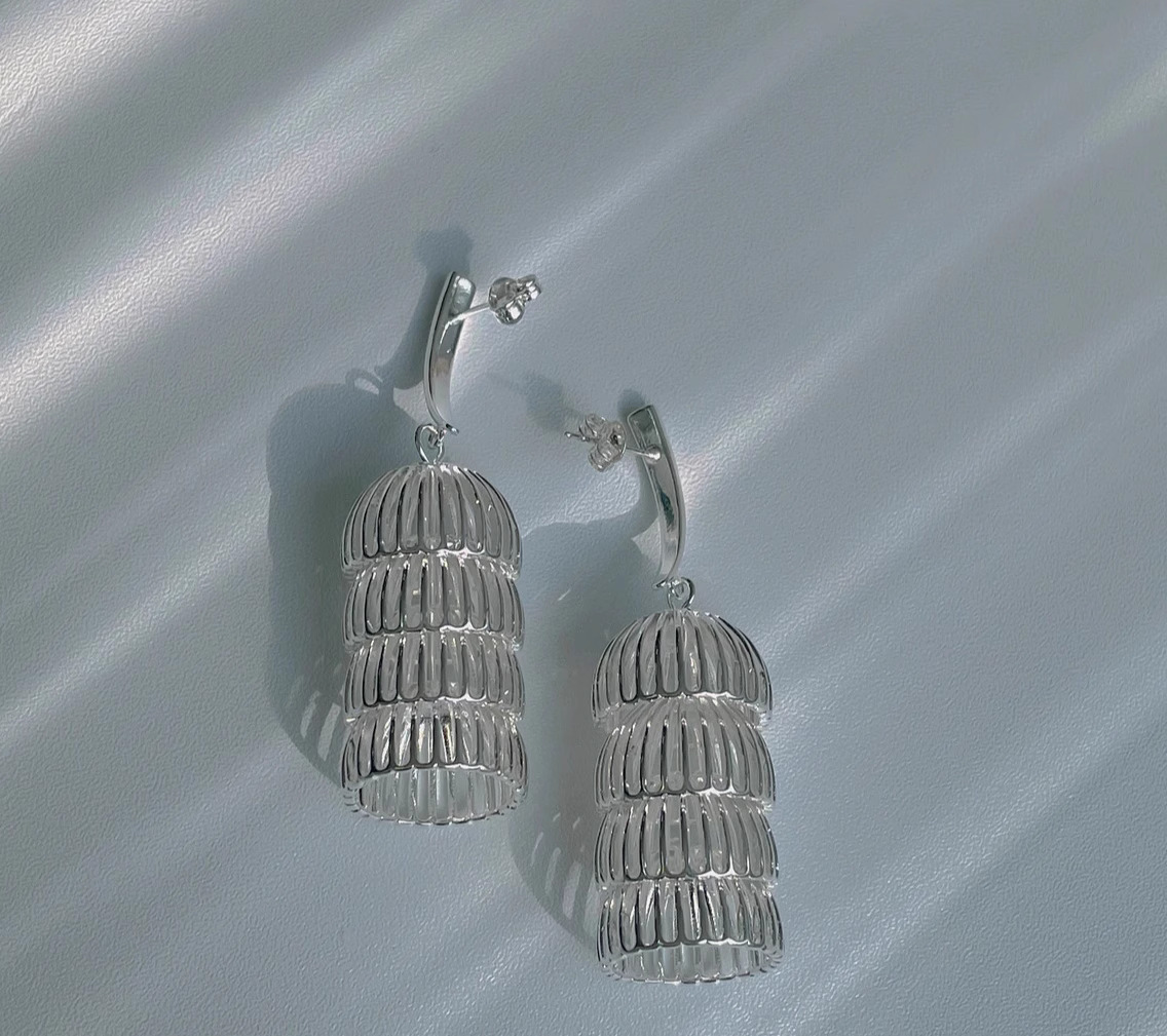 Artistic National Theme Semi-Sphere Lantern Ear Cuff Jewelry for Fashion Forward Individuals