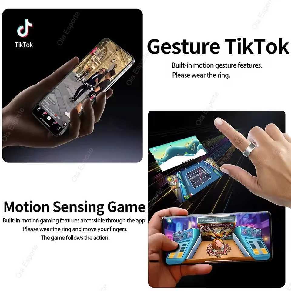 Pink Smart Ring for Women Lady Birthday Gift for Girlfriend Gold Smart Couple Smart Rings for Boyfriend Health Monitor Waterproof W250819