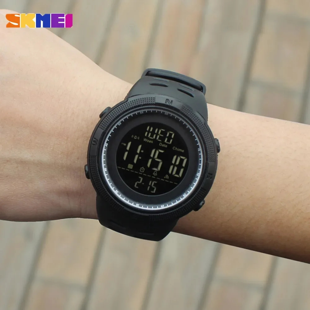 SKMEI 1251 Digital Watch for Men Waterproof Sports Electronic Countdown Mens Wristwatches Military Date Clock 1560 reloj hombre 250819