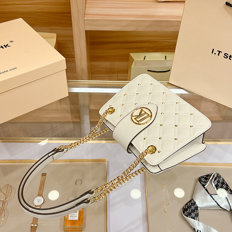 LORDLY KNACK designer bag light luxury genuine leather flap bag casual high-quality vintage chain handbag for woman