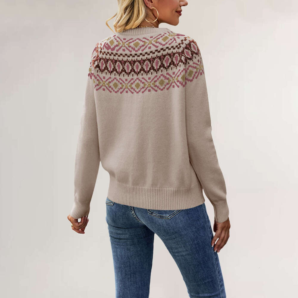 Winter New Wool Knitted Sweater Loose Pullover Women's Fashion B5