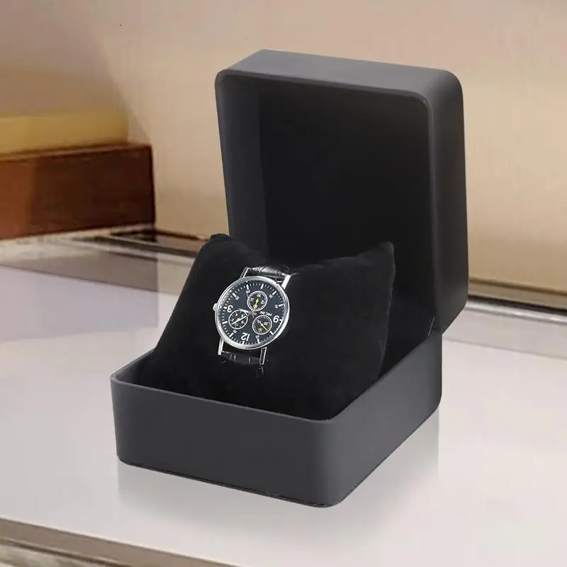 Leather Watch Storage Box Travel Single Watch Case Watch Gift Box for Anniversary Birthday Wristwatch Packaging 250819