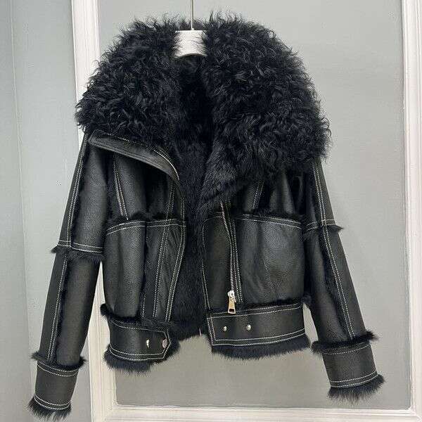 Jacket hoodie spider hoodie designer hoodie New Rabbit Sheepskin Women's Fur Coat with Wool Collar Slim Fit Korean Style Youthful Women