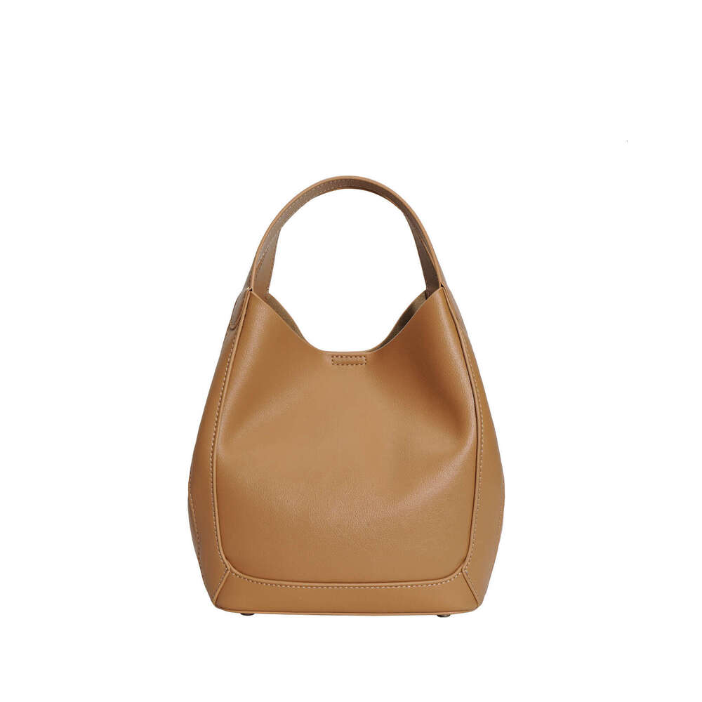 Bucket for Women New Single Shoulder Crossbody Large Capacity High end Niche Mother and Child Cowhide Commuter Tote Bag