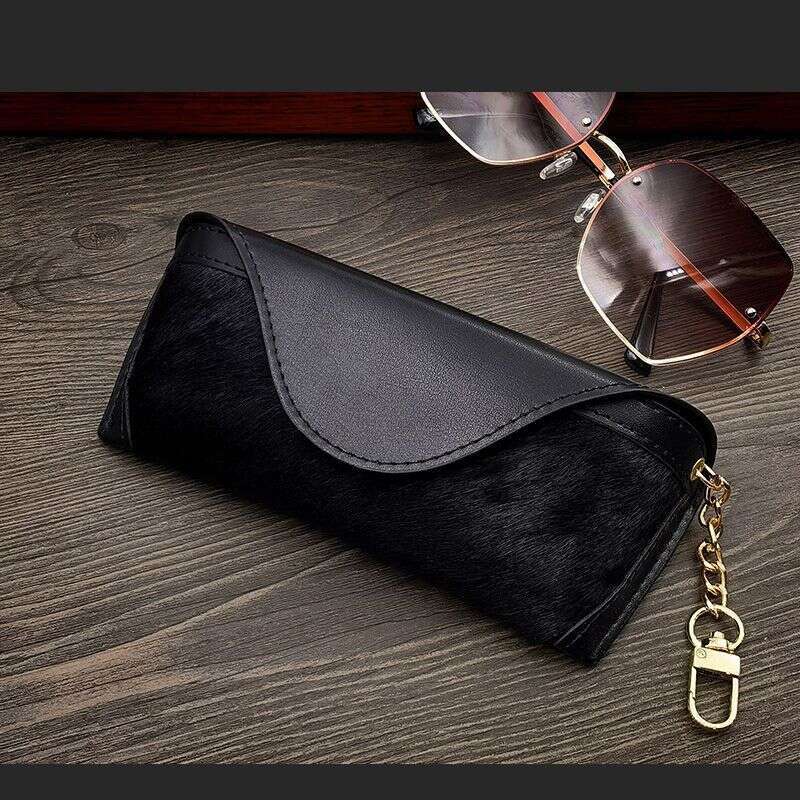 New Anti-Pressure Leopard PU Leather Men Women Portable Storage Bag Myopia Glasses Case Sunglasses