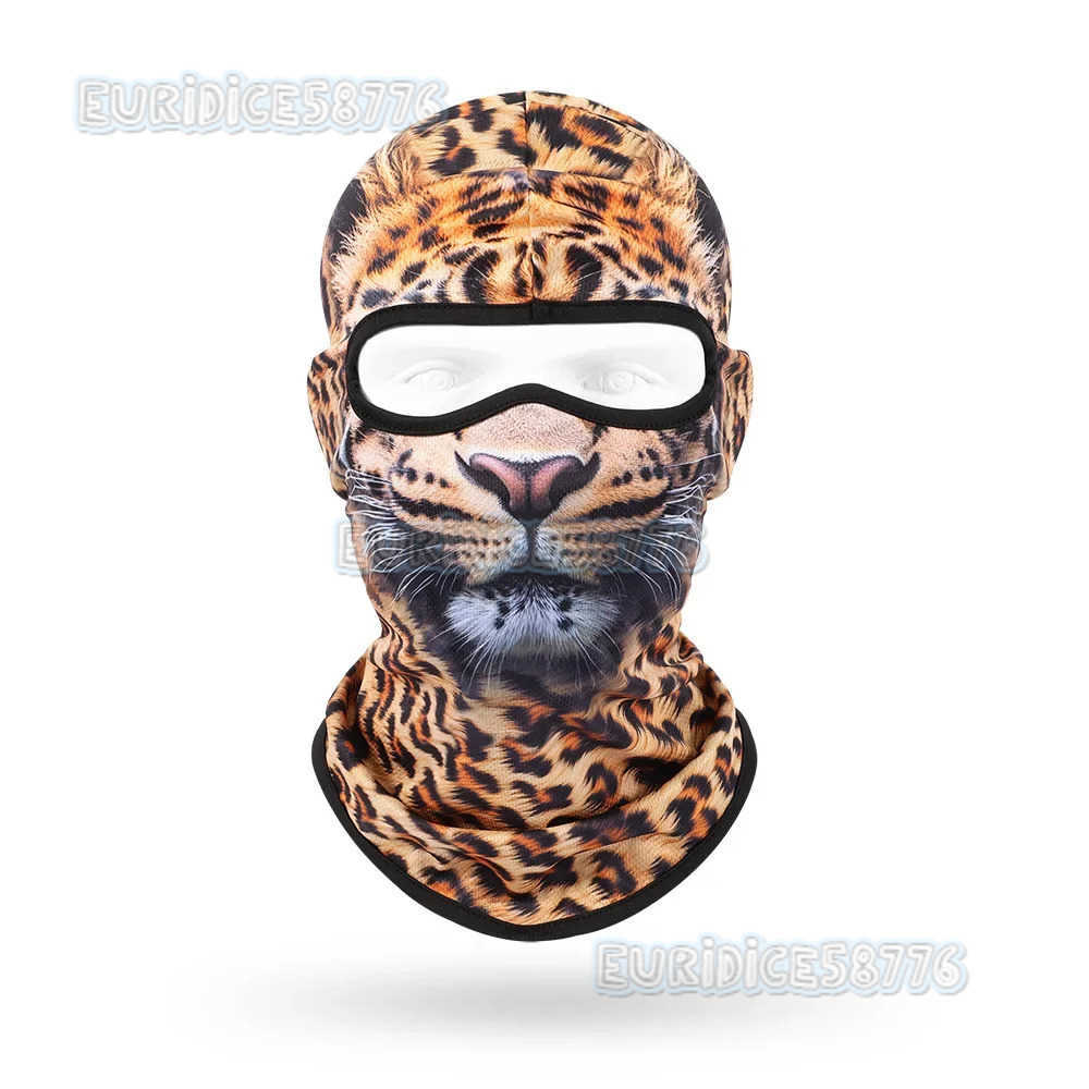 3D Cat Balaclava Multifunctional Scarf Animal Printed Head Cover Motorcycle Full Face Cap Hood Mask Cycling Headgear Hat H250819