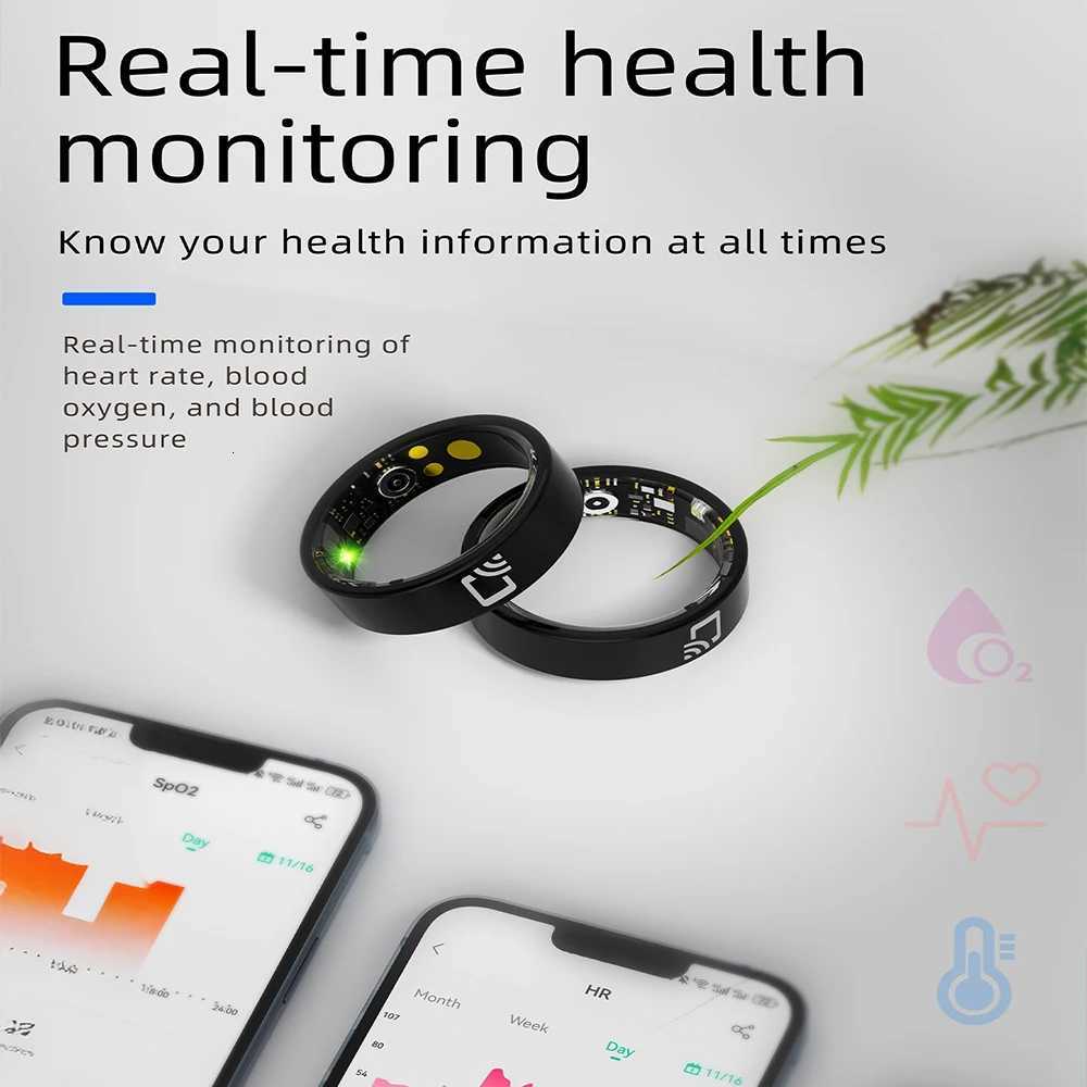 Smart Ring NFC Health Fitness Tracker Multi Sports Health Ring Sleep Tracker Heart Rate Blood Pressure Men Women Gifts VS R08 R02 W250819