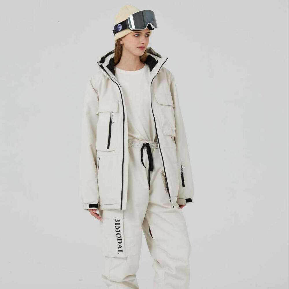 Men's And Women's Snowboard Double Board Loose Warm Ski Suit