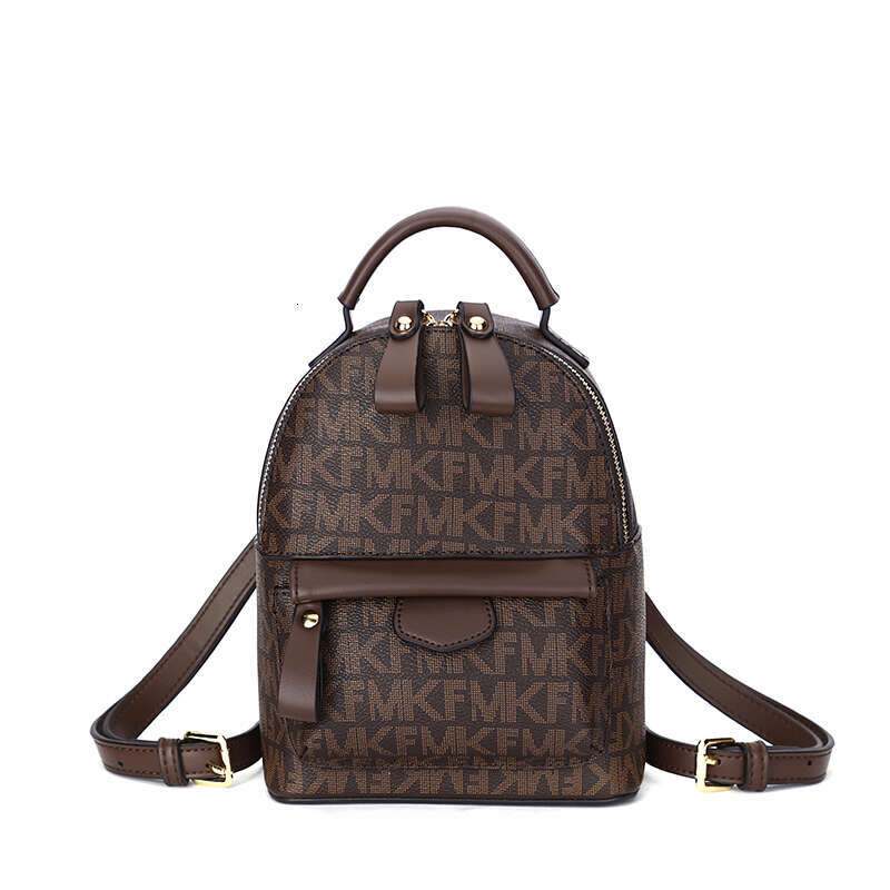 2025 free shipping women's designer women's bag white brown atmospheric simple backpack MKF new women's bag gift suitable for daily sho