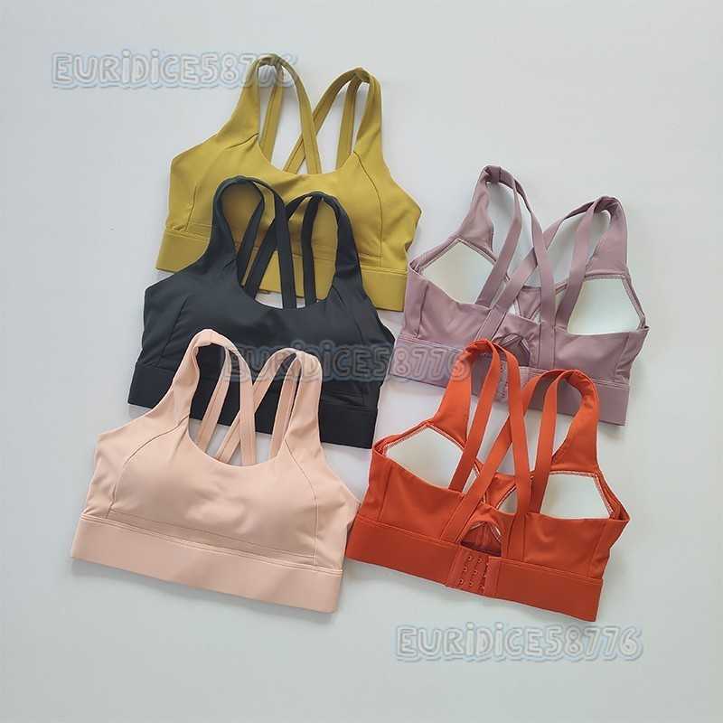 High-strength Shockproof Sports Bra Adjustable Sports Bra Running Fitness Nude Feel Beautiful Back Yoga Vest Women H250819