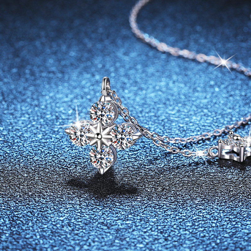 necklace, luxury designer moissanite pendant jewelry, link chain jewelry moissanite jewelry for women, 925 sterling silver moissanite necklace, zircon