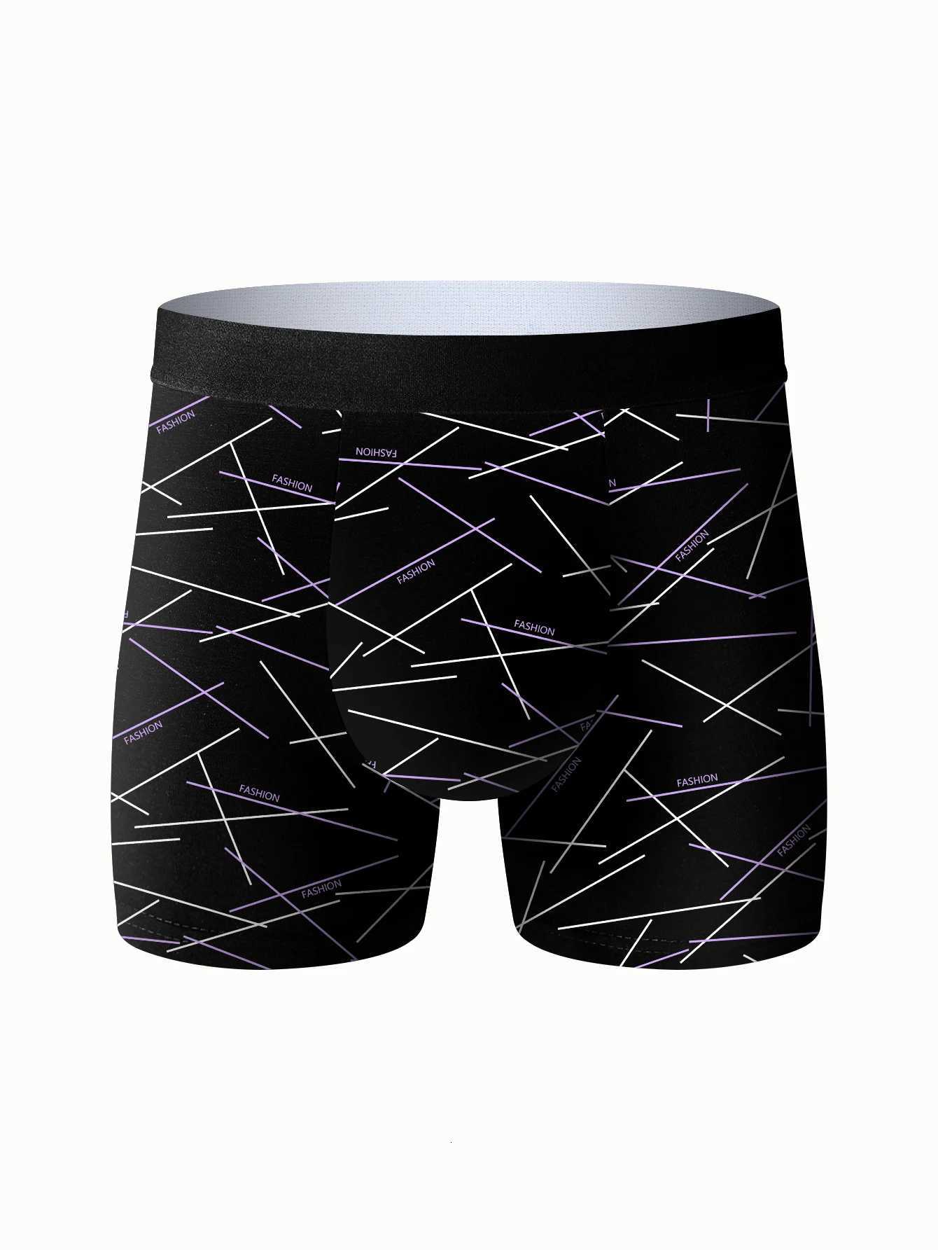 4 Piece Set of Mens Underwear Sports Fitness Pants Breathable Comfortable Long Briefs Athletic Casual Fashion Long Boxer Brief W250819