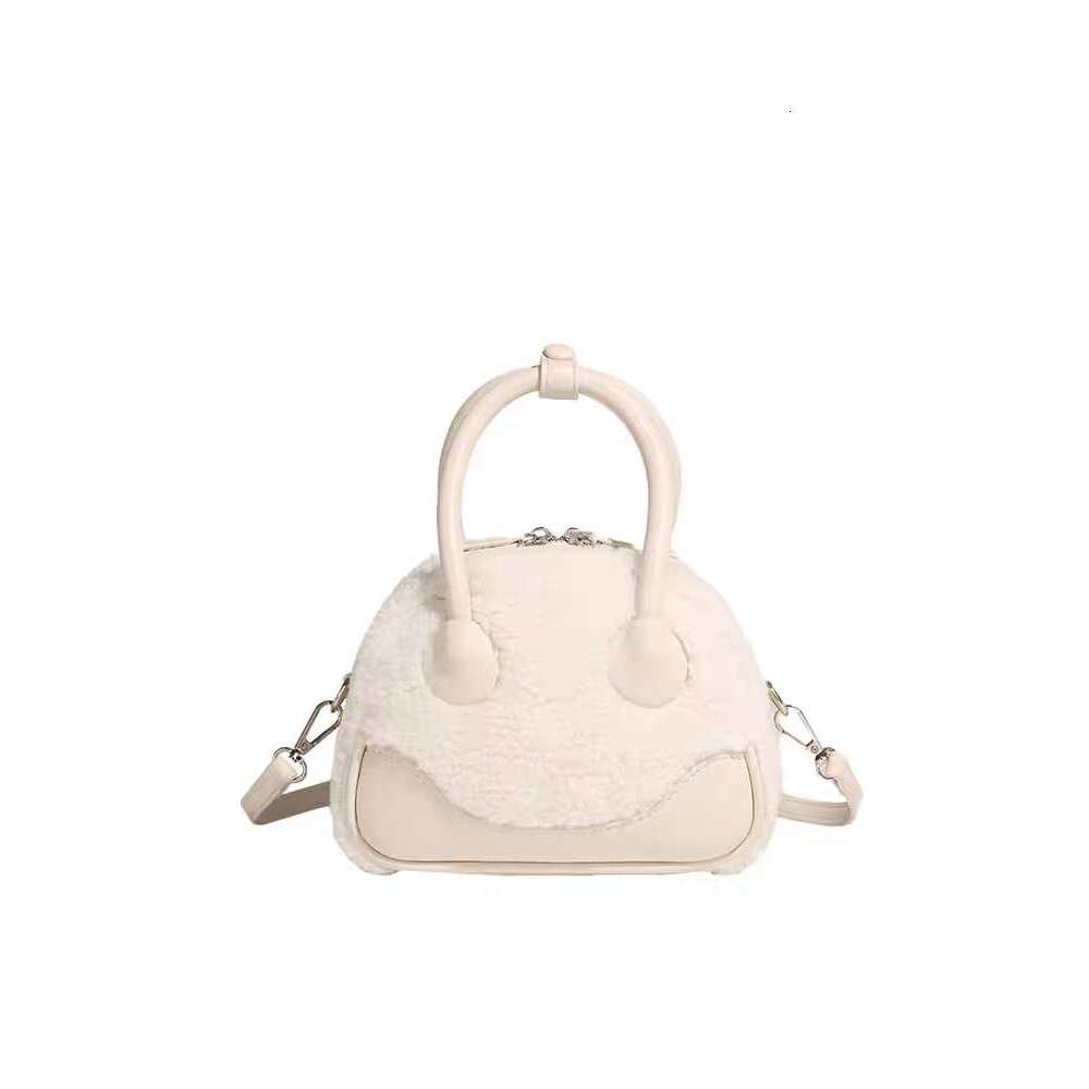 Autumn/Winter Handbag designer bag Plush crossbody bag Smiling face bag Teddy fur bag New High Beauty Women's Fashion Backpack