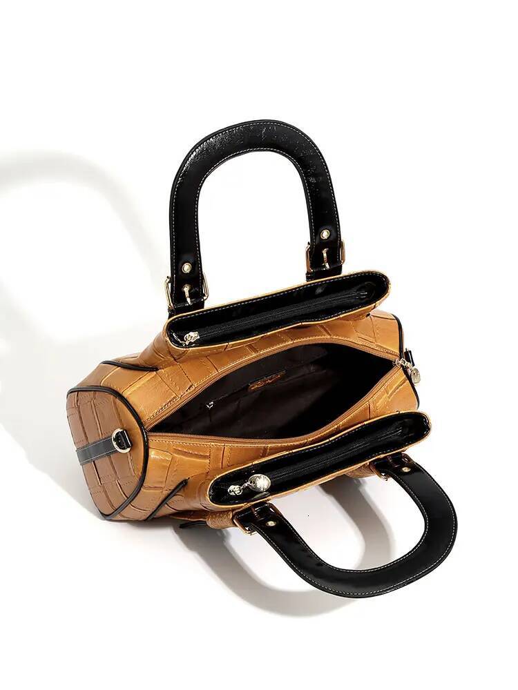 QJBY Designer Brand High Quality Woven Leather Handbag For Women Large Capacity Multi-Layer 2024 New In Crossbody Bags