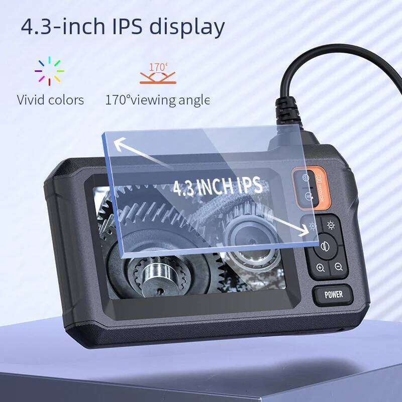 4.3Ips Screen, Industrial Endoscope, Ip67 Waterproof LED Camera Hd1080p Pipe, Sewer Car Inspection, Endoscope