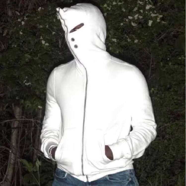 Men's Outdoor Full Zip up High Quality Oversized Hoodie with Hood Metal Eyelet and Opening