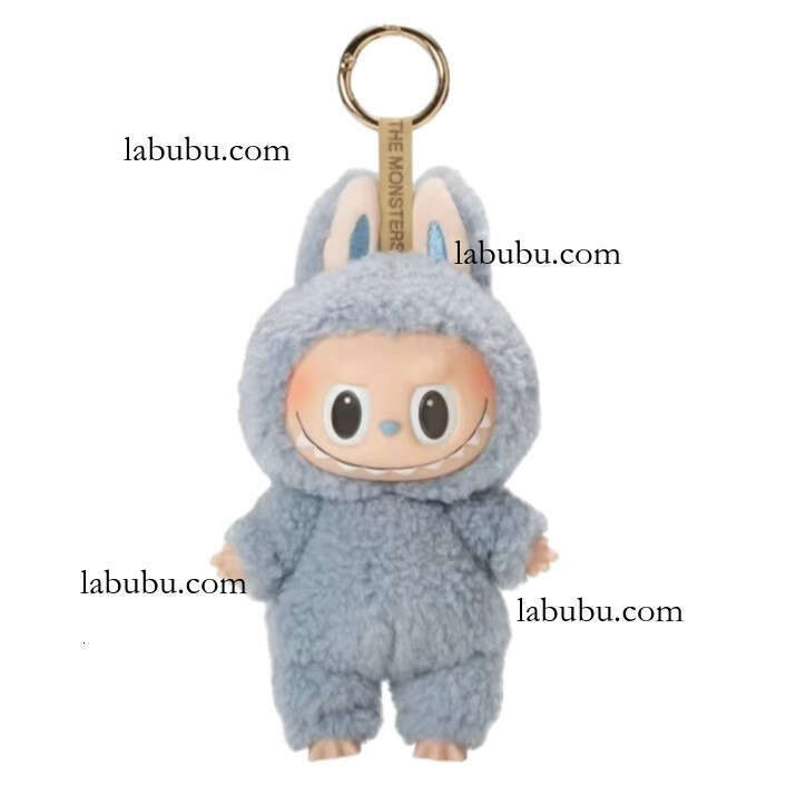 Labubu Bubble Mart Vinyl Face Ornament Macaron First Generation Plush Toy Doll Figure