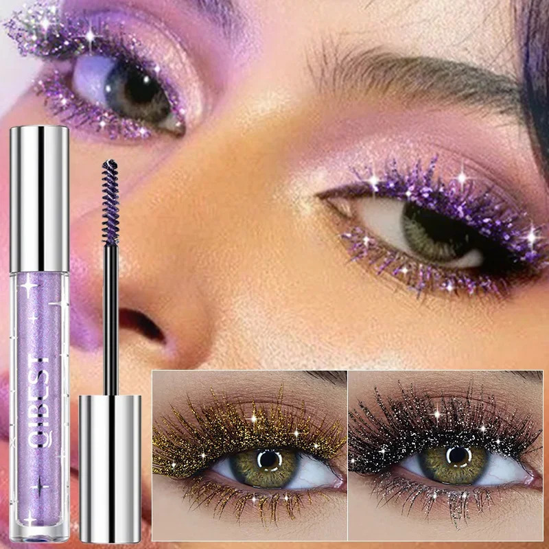 3 Colors Diamond Glitter Mascara Quick Dry Long Lasting Mascara Curling Thick Shiny Eyelash Fashional Sexy Shimmer Eye Makeup 250818