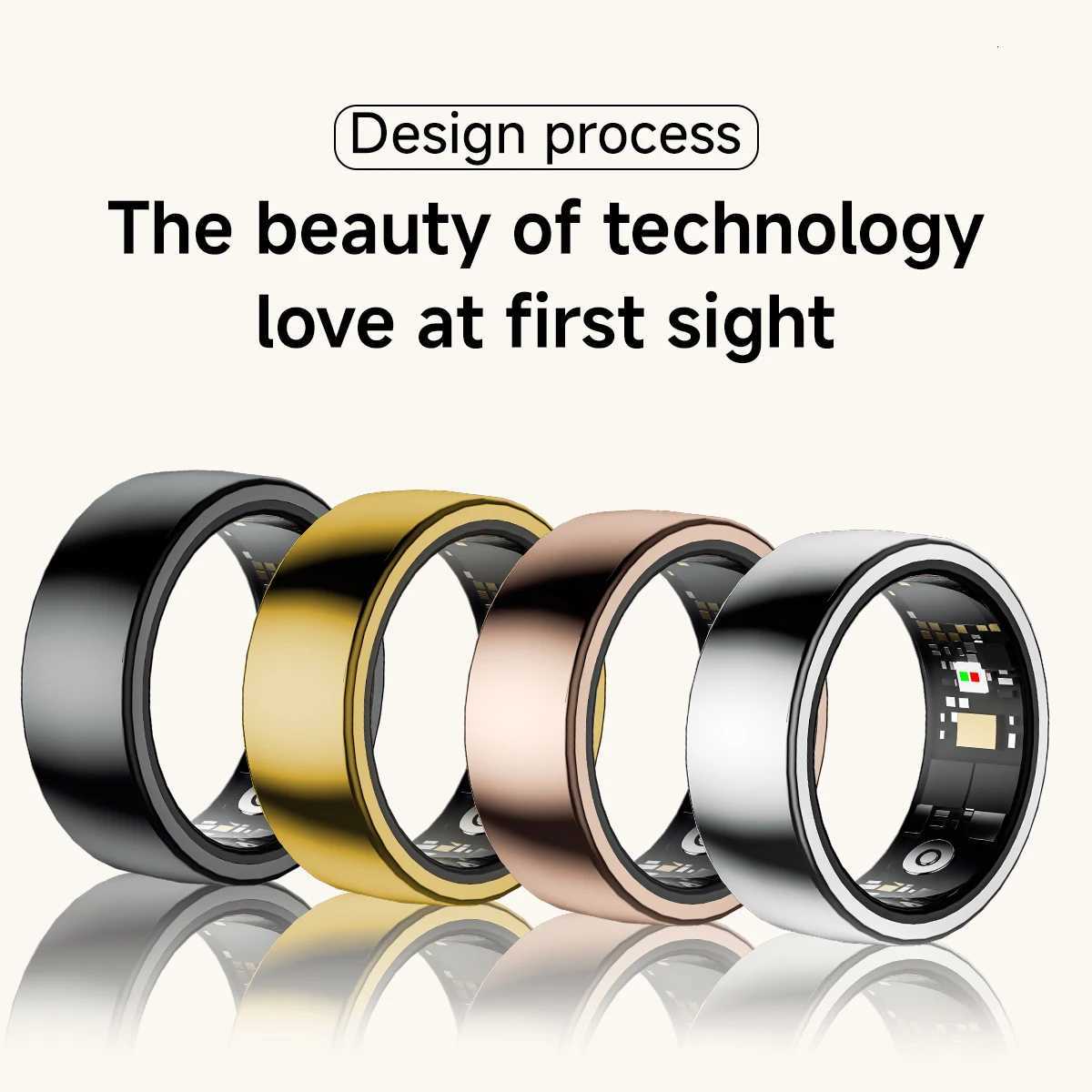 Smart Ring For Men Women LED Light Information Alert Low Power Large Battery Sleep Detection For huawei xiaomi W250819