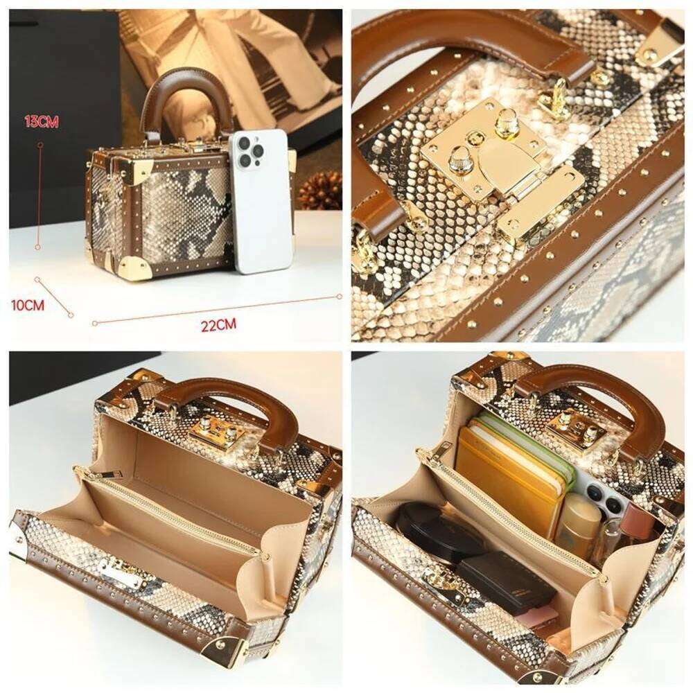 DHessentials Printed Women's Box High-Value New Light Luxury Niche Makeup Small Square Single Shoulder Crossbody Bag