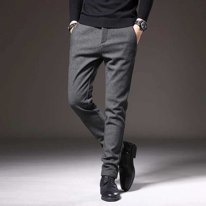 Autumn and Winter New Mens Casual Pants Slim Fit Comfortable Waist Straight Sleeve Fashion Versatile Pants W250819