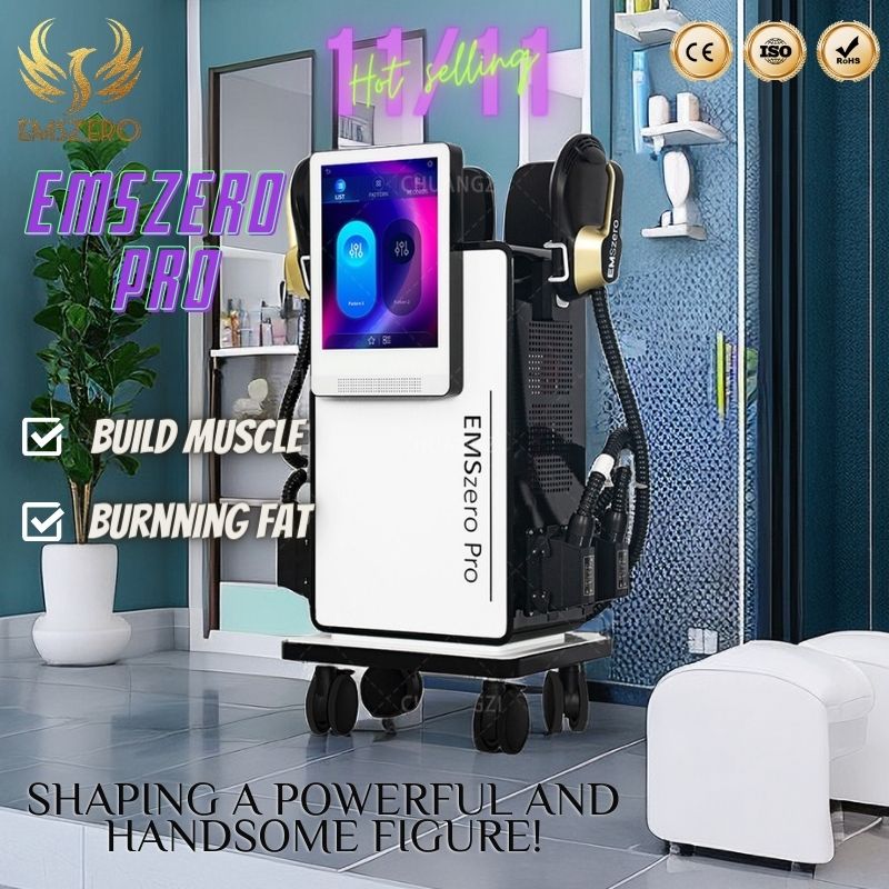 6500W EMS Machine Professional Body Sculpting Fat Burning Muscle Toning Weight Loss HI-EMT RF Beauty Equipment