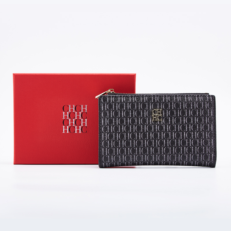 Women's Wallet Fashion Letter Cartoon Pattern Classic Retro Long Storage Wallet PVC Material Women's Wallet