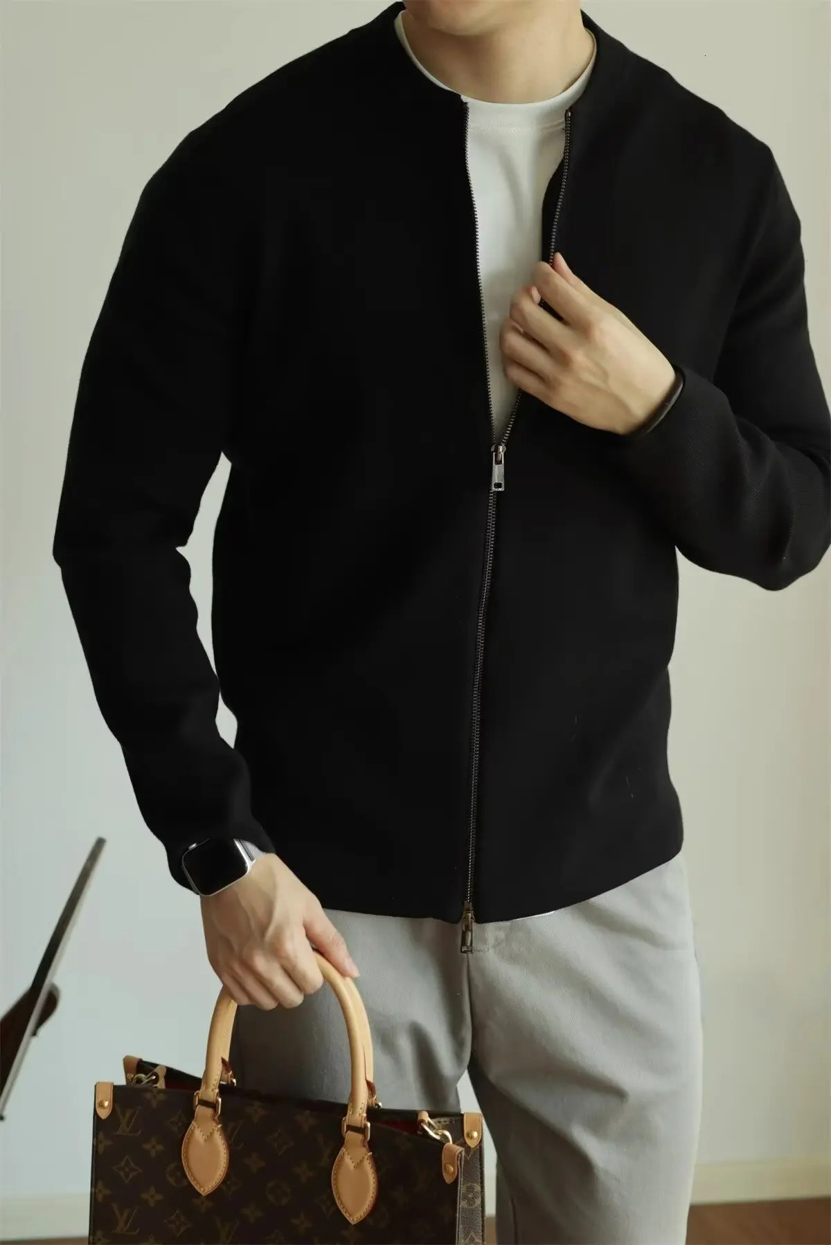 y Sweater Coat Casual Man Clothes Cardigan Men Mens Clothing Sweatshirts for Jackets Knit Zipup Knitwear 250819