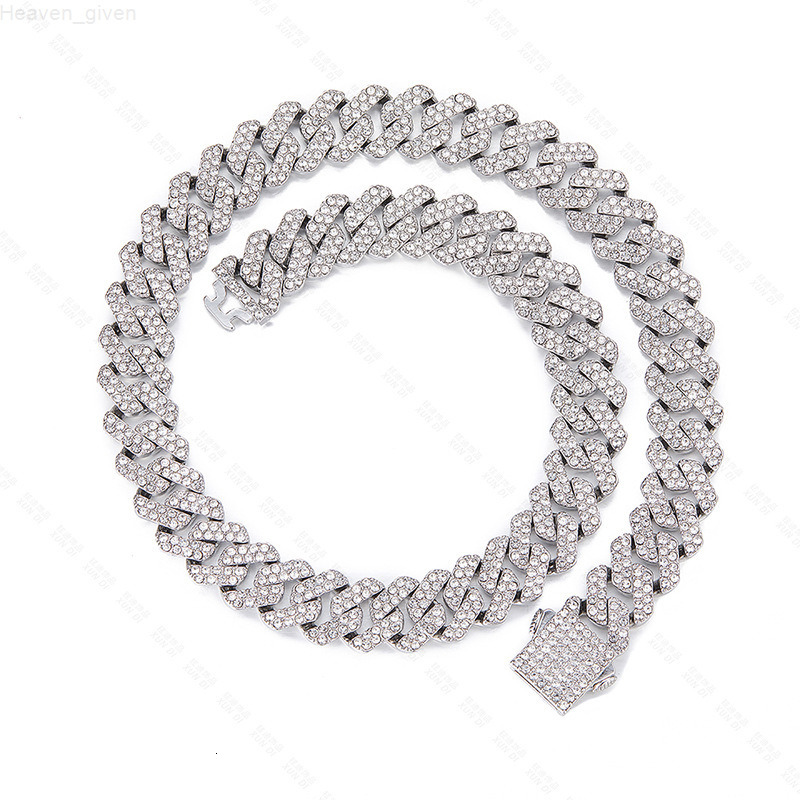 Mens Stainless Steel 14mm Cuban Link Chain New Product Iced Out Hip Hop Style Diamond Moissanite Gift Fashion-conscious Male