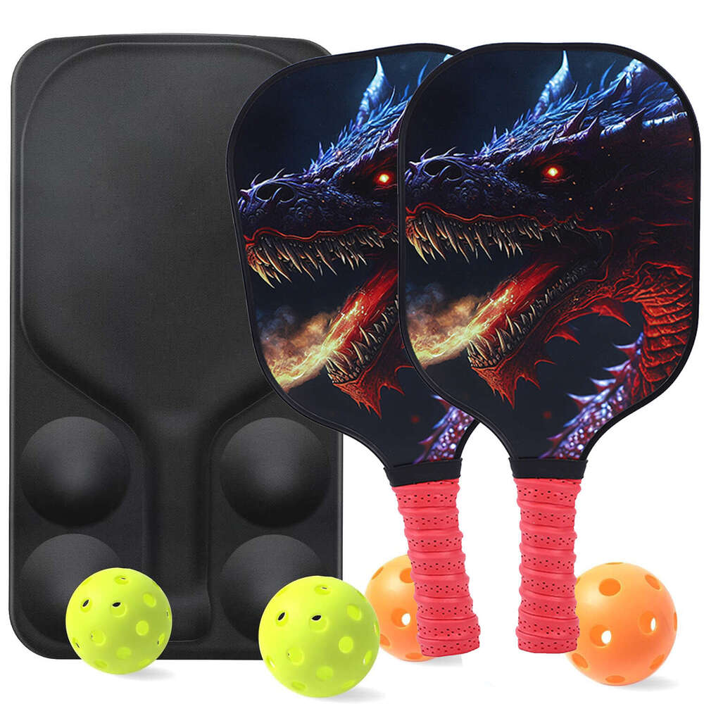 Racket Red Handle Honeycomb Board Outdoor Sports Carbon Pickleball Paddles