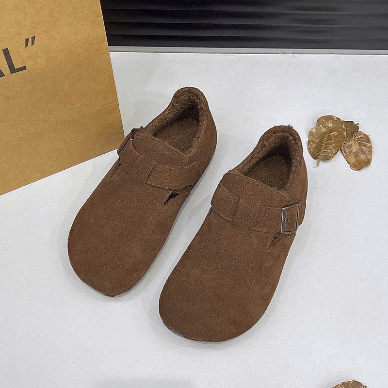 hot Free delivery designer woman cotton boots Fashionable cotton shoes with flat heels and soft soles comfortable and plush shoes