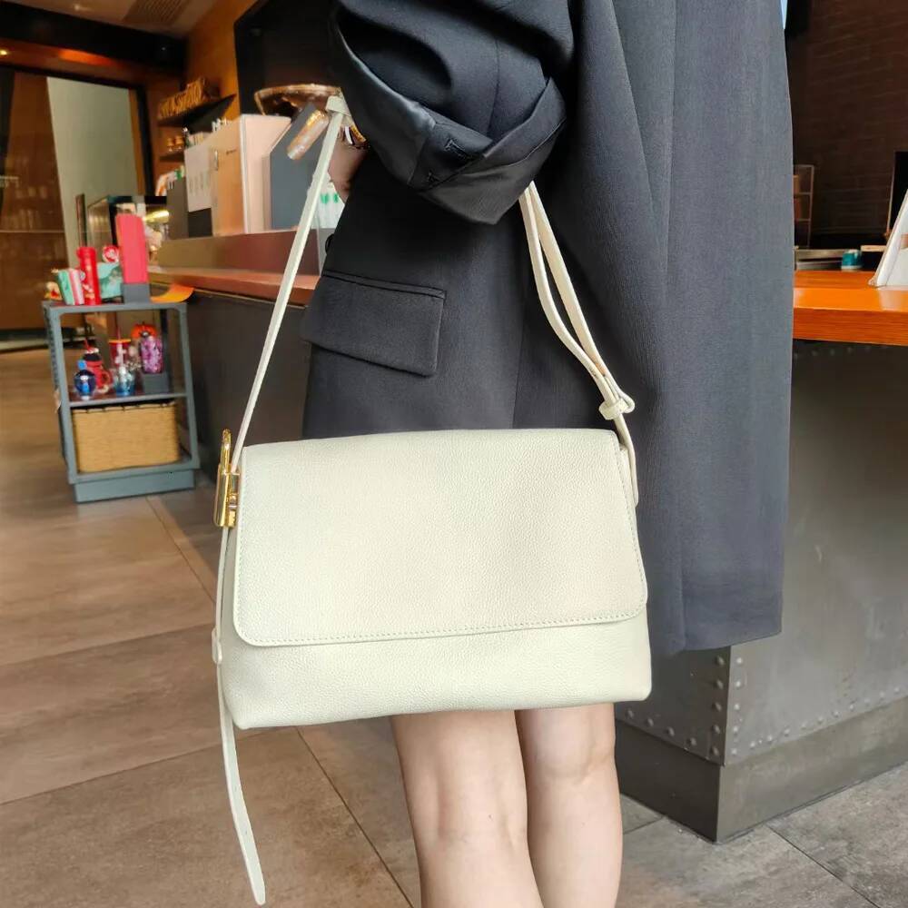 Genuine Leather Women Shoulder Crossbody Blue Bag Designer High Quality Soft Cowhide Ladies Black Handbag Beige
