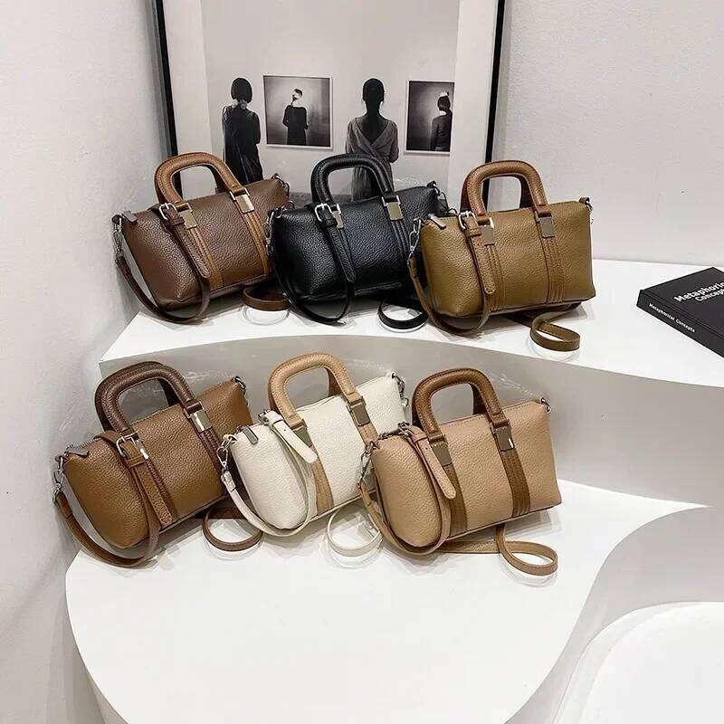 Spring Summer Women S Solid Color Small Square Bag Portable Versatile Niche Style Trendy Minimalist Shoulder Messenger
