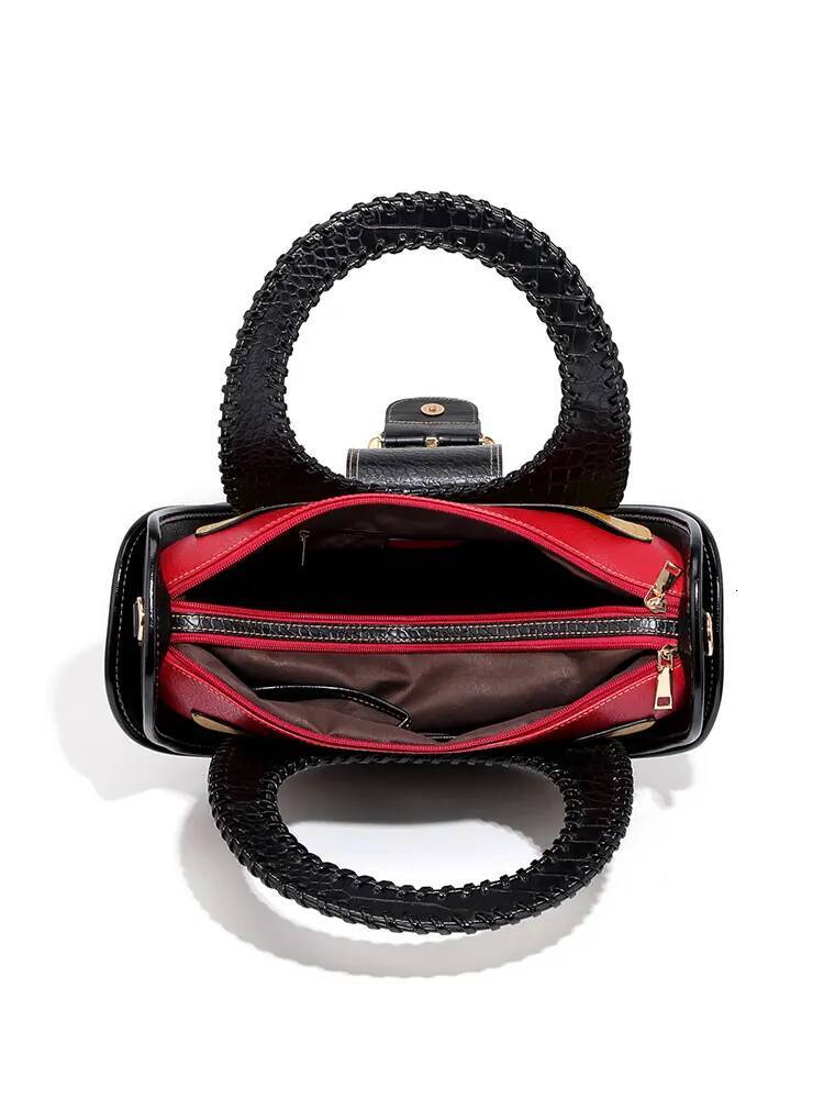 Woman Shoulder High-End Leather Purse Large Capacity Shopping Bag Fashion Designer Women's Top Handle Handbags Crossbody