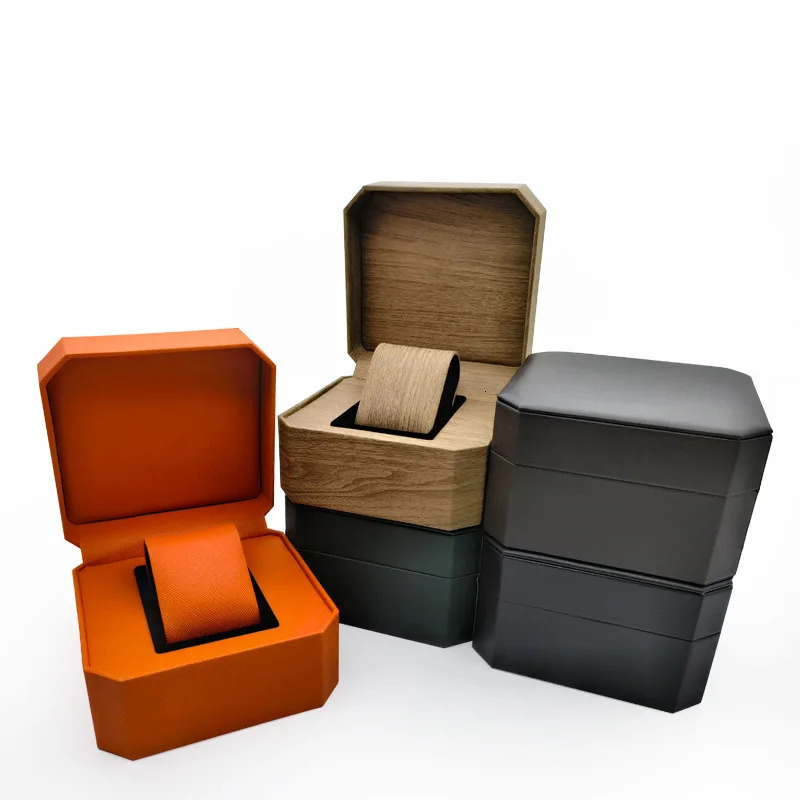 PU Leather Watch Storage Box Single Watch Display Case Wristwatch Holder Travel Jewelry Watch Organizer with Pillow for Men Gift 250819