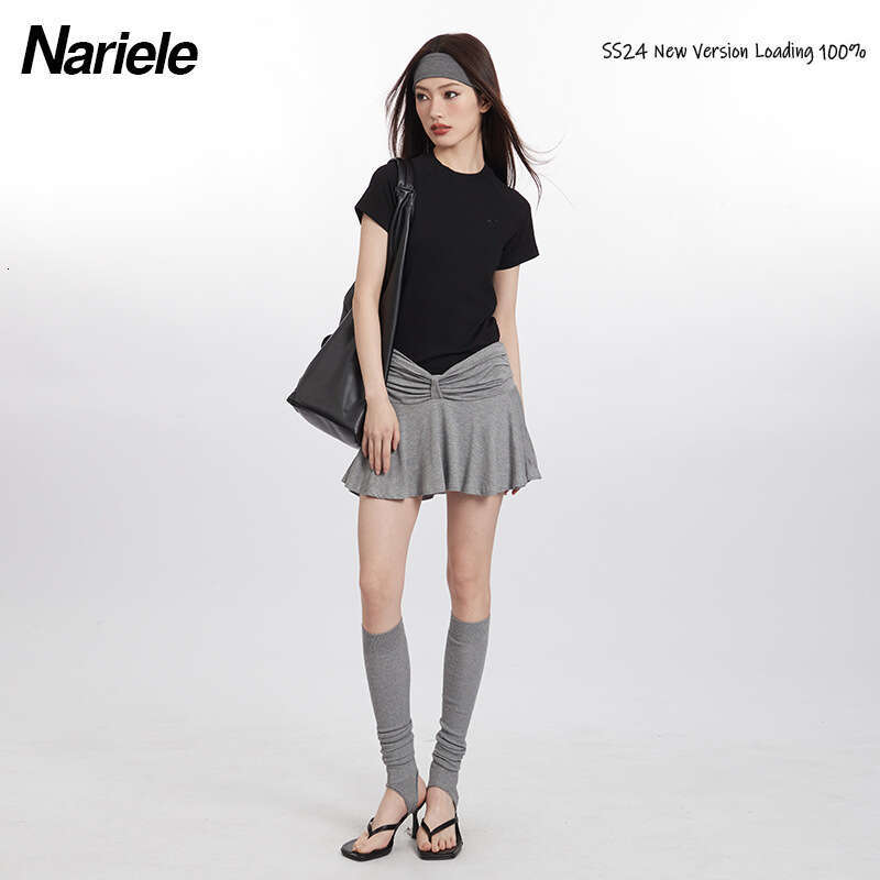 Solid Color Slim Fit Short Sleeve T-Shirt For Women, Ins Summer Pure Desire Back Hollow Design Hot Girl Top B3